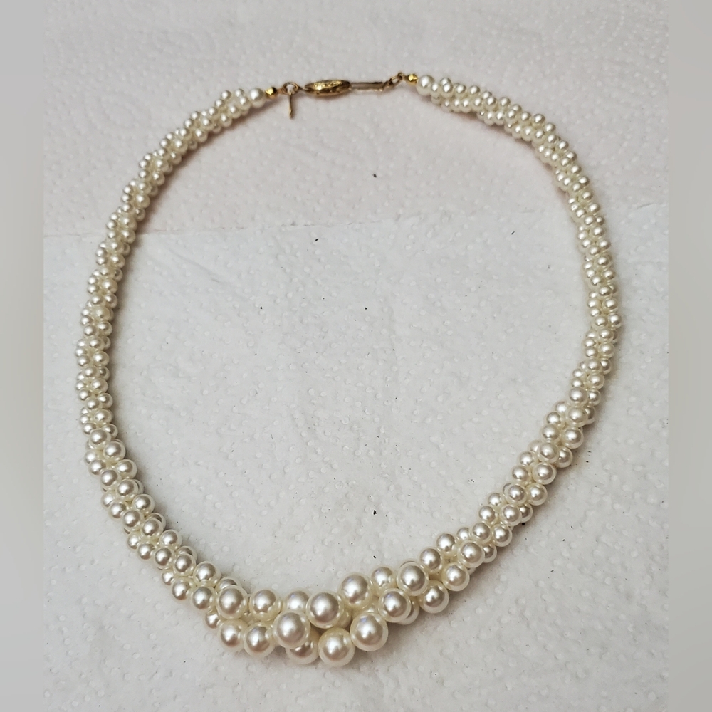 Napier 16" 3 Strand Graduated Pearl Twist Necklace**Elegant